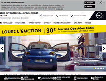 Tablet Screenshot of opel-cannes.fr